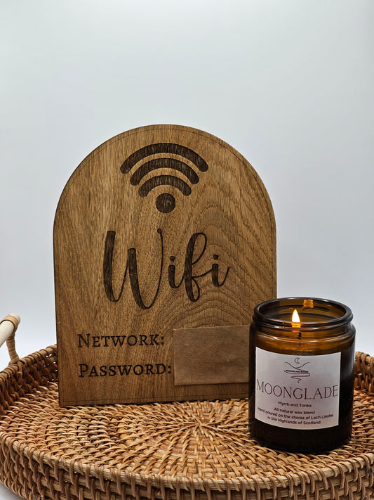 Wifi Plaque for Home or Guest Accommodation