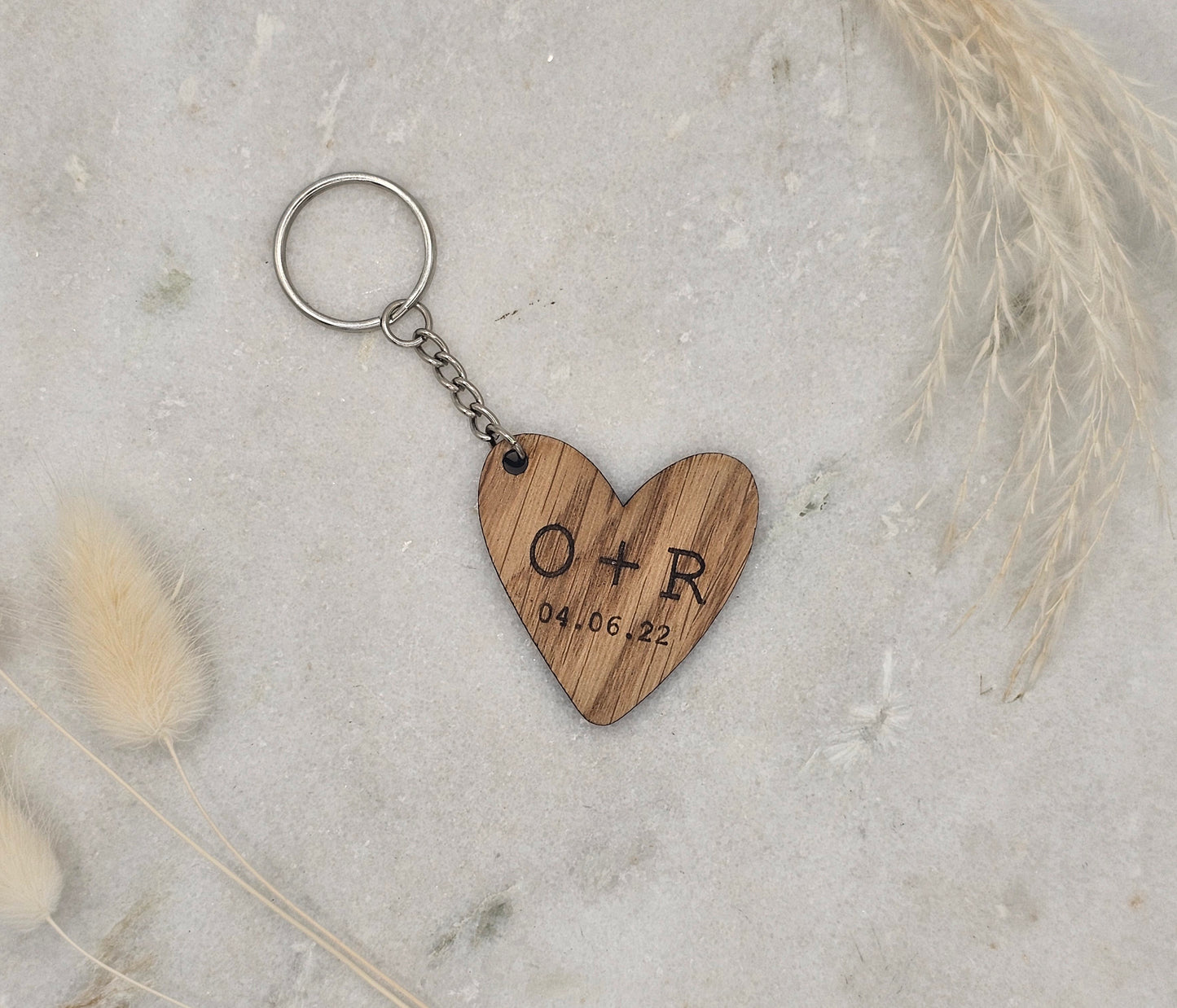 Couples Wooden Keyring