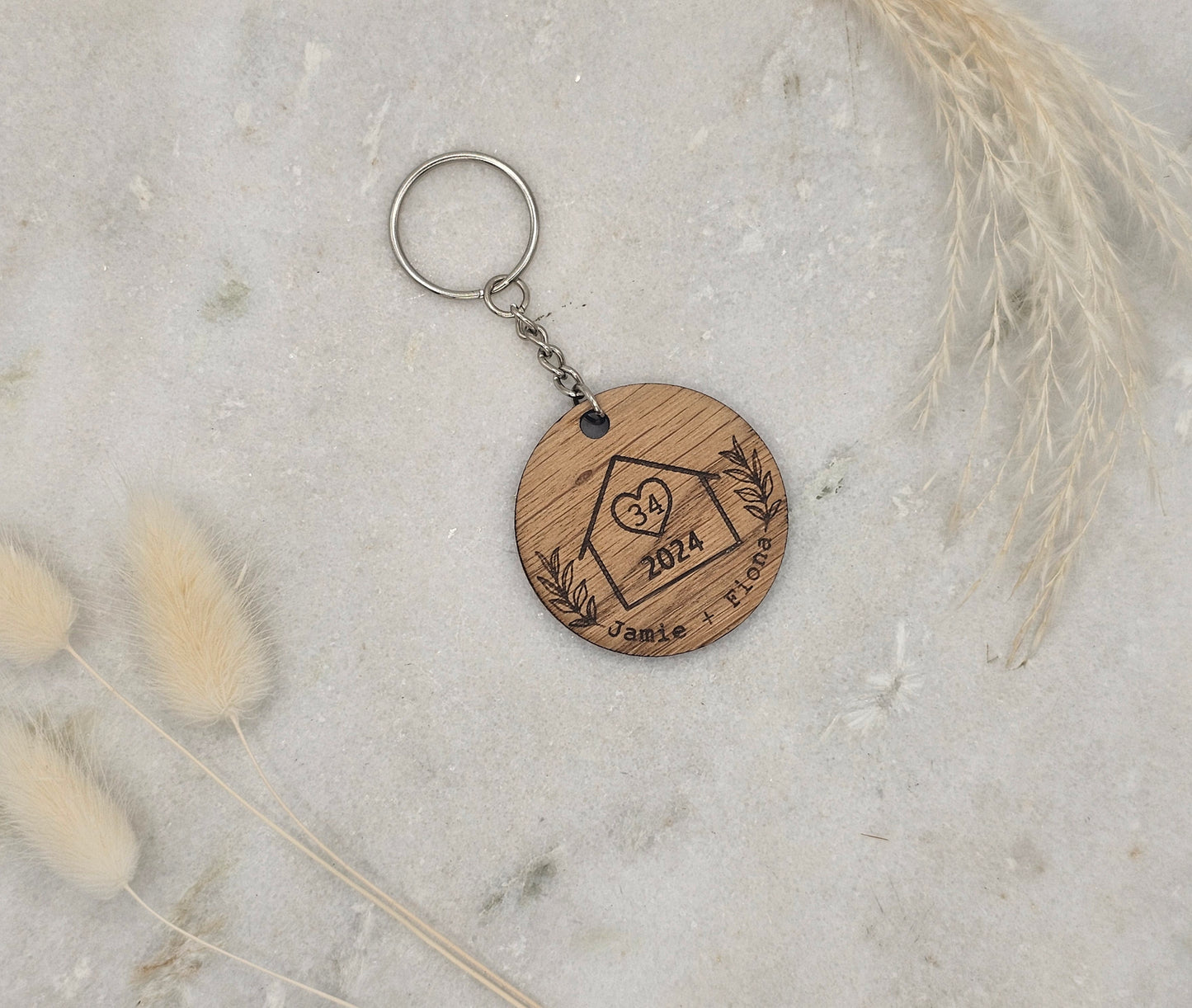 Wooden Keyring For Your Home