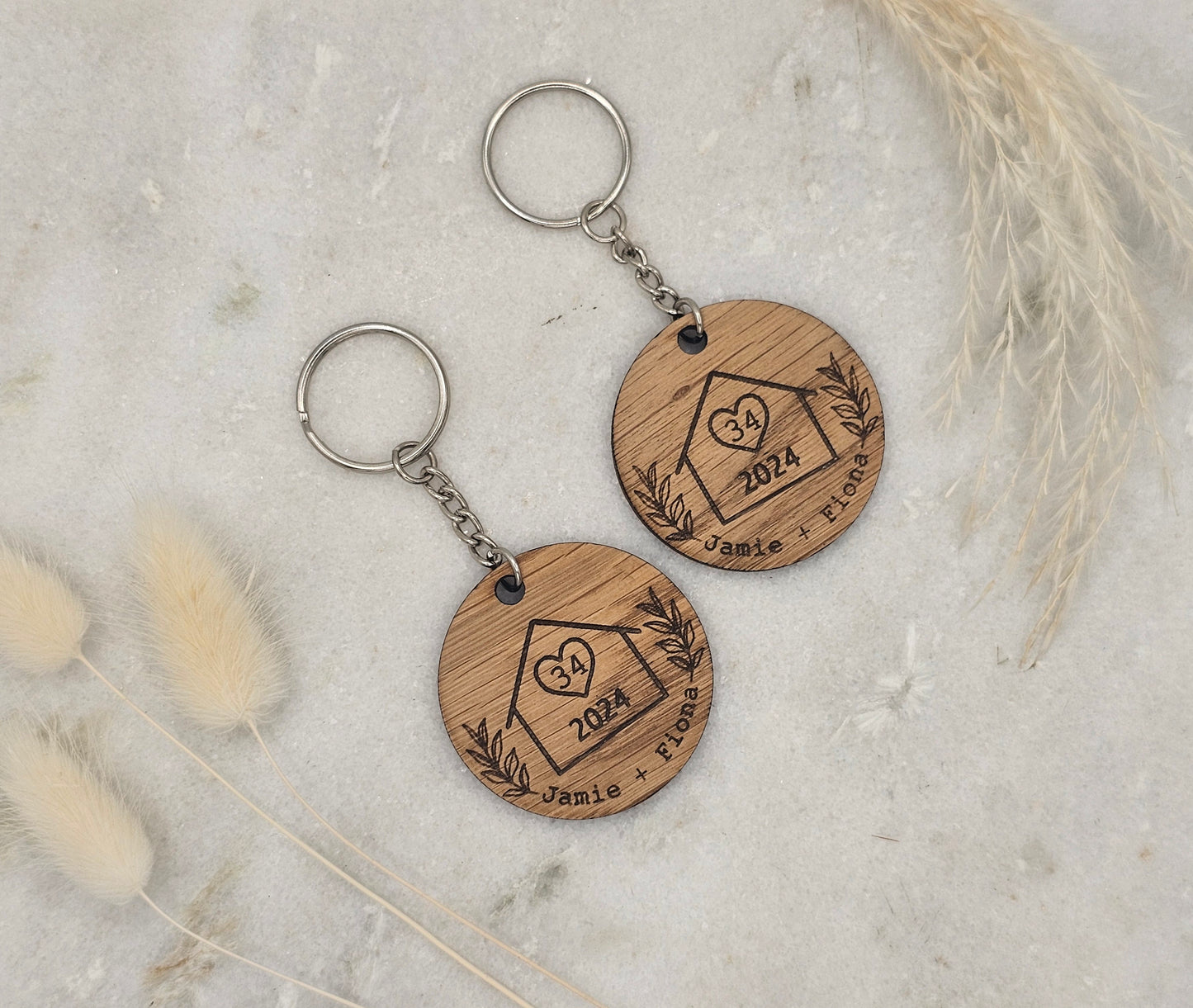 Wooden Keyring For Your Home