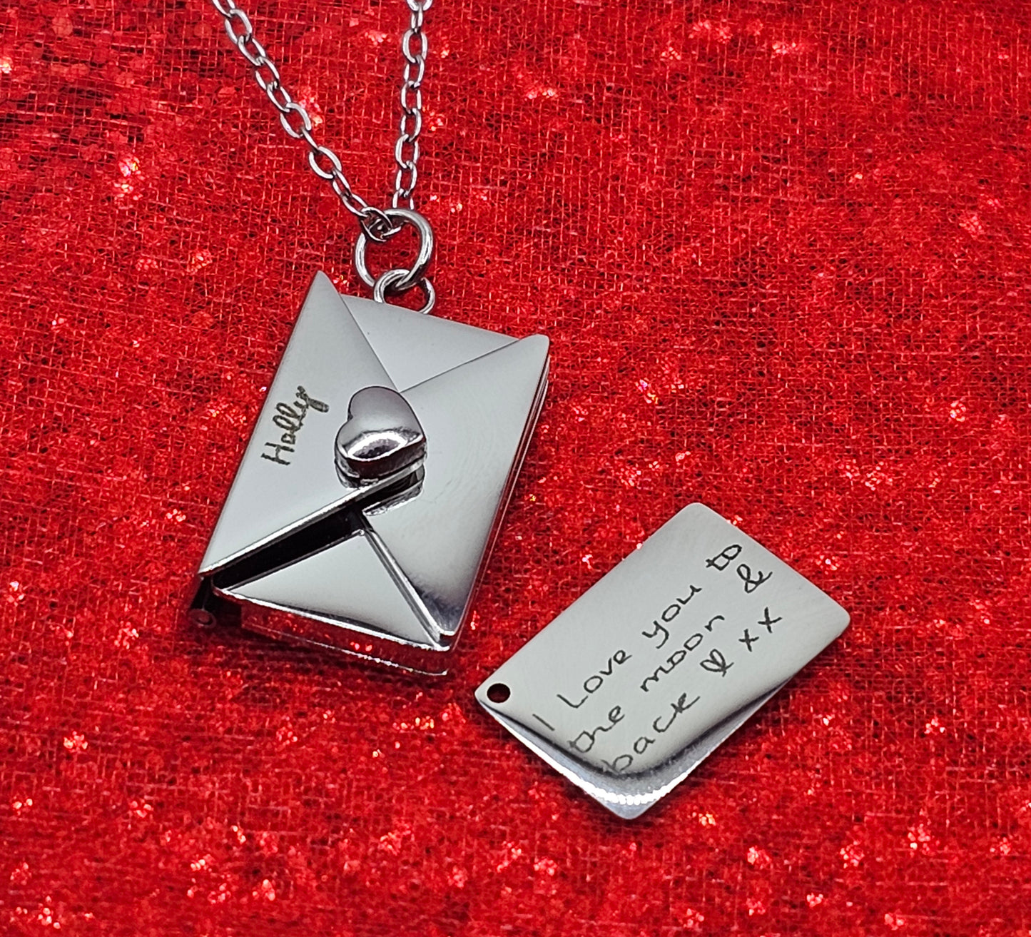 Envelope Necklace with Message