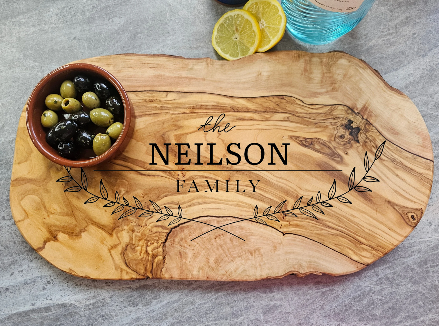 Personalised Olive Wood Boards