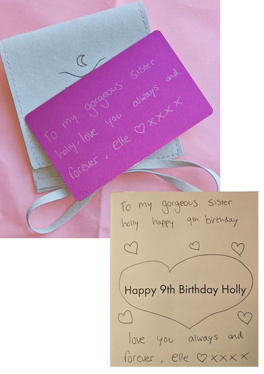 Personalised Handwriting/ Drawing Keepsake Card